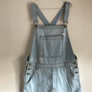 B.D.G DISTRESSED DENIM OVERALLS